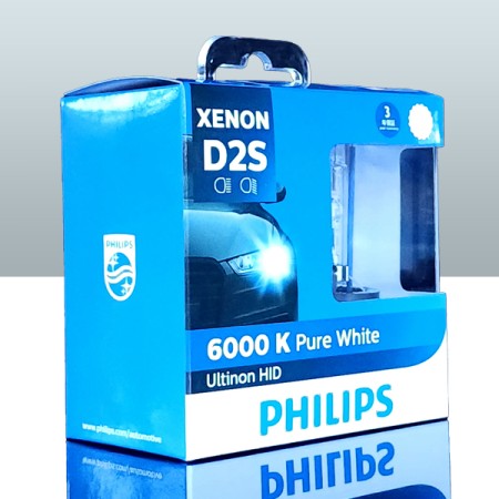 PHILIPS - D2S - Ultinon HID Xenon Bulbs - PAIR - Overnight Express Delivery Included